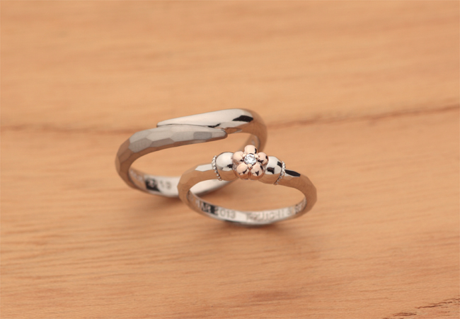 お花が咲いた 結婚指輪 ブログ 結婚指輪と婚約指輪のオリジナルジュエリーのkatsuki