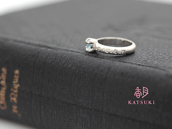 アクアマリンの輝くベビーリング☆ | ブログ | 結婚指輪と婚約指輪の