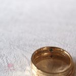 内側に誕生石が佇む結婚指輪【ラルム】＆【ラヴィサン】