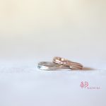 2本のラインが優しくまじわる結婚指輪【レスペ】